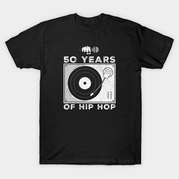 50 Years Of Hip Hop - music lovers T-Shirt by SUMAMARU